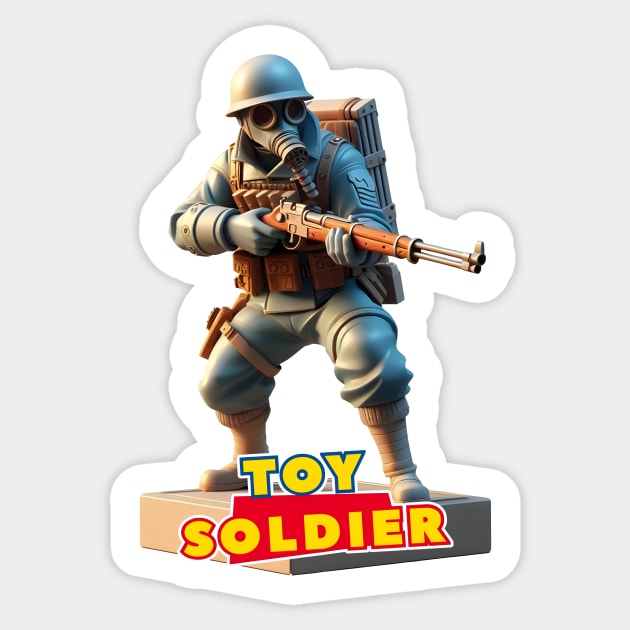 Toy Soldier Sticker by Rawlifegraphic